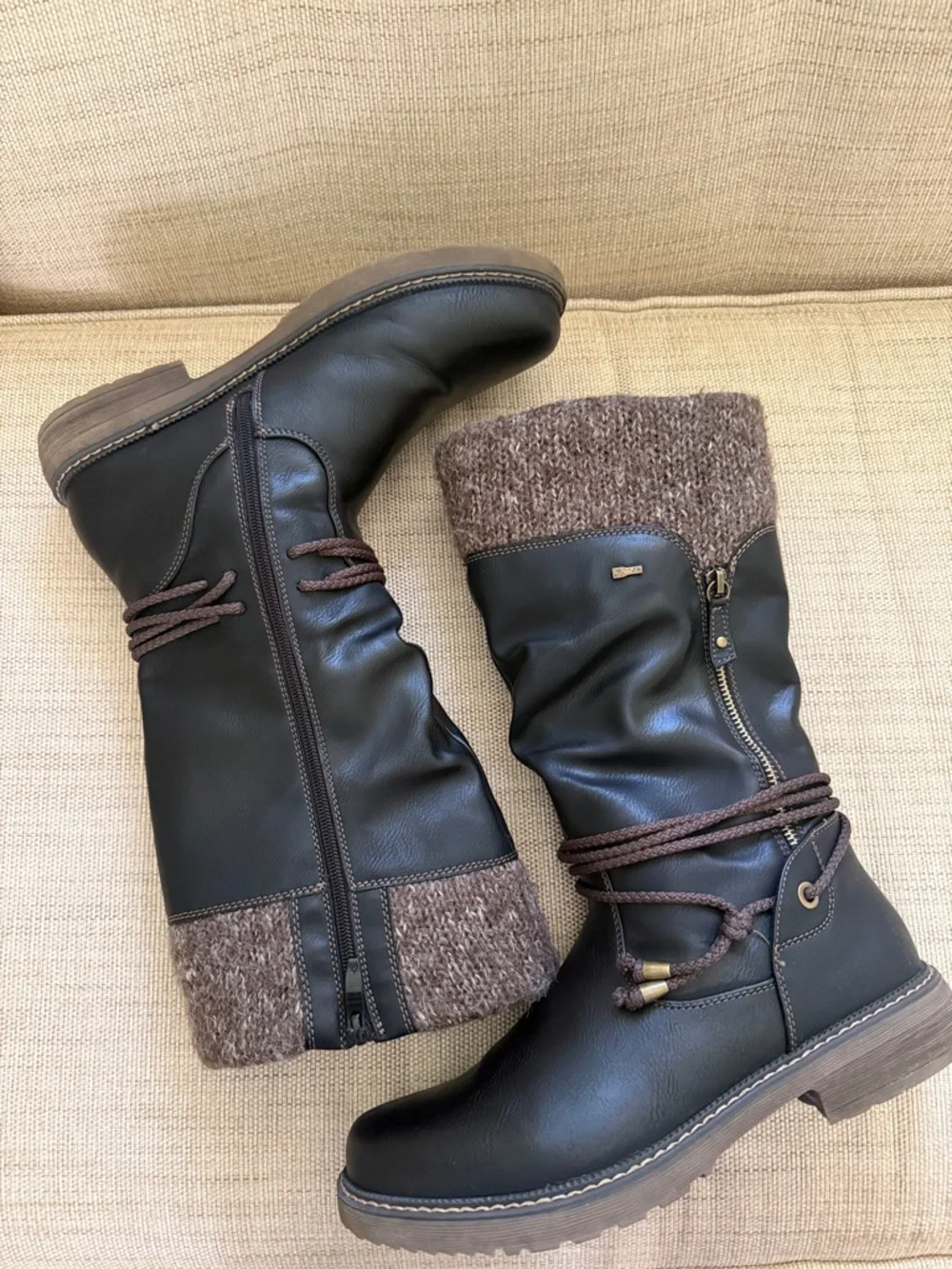 Spring Step Acaphine boots Vegan faux shearling water-resistant EU 42 US 10.5-11